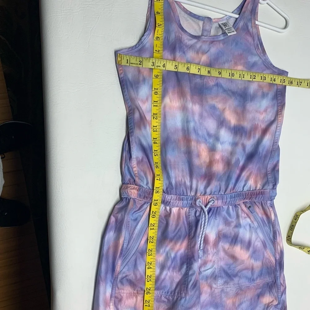 Athleta girl tie dye purple romper size XXL/16